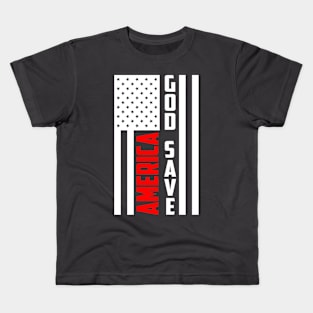 GOD save america Kids T-Shirt